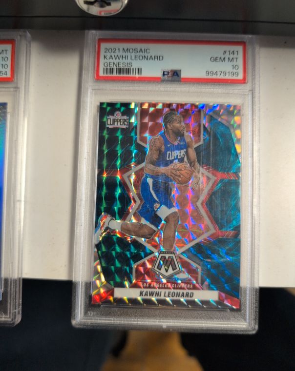 2021 Panini Mosaic #141 Kawhi Leonard Genesis — front