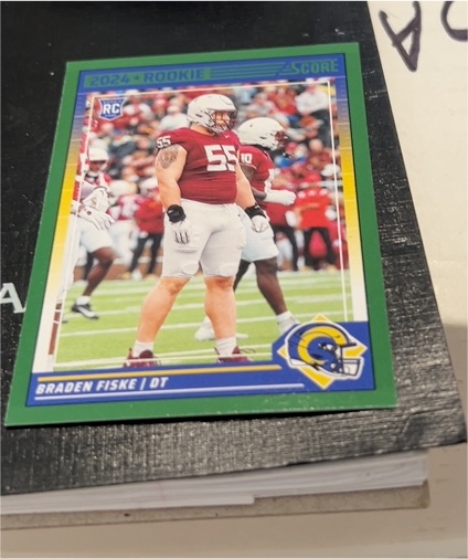 2024 Panini Score #325 Braden Fiske — front