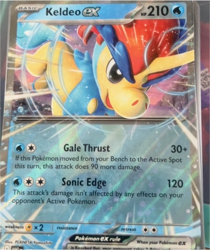 2025 Scarlet & Violet White Flare #030/086 Keldeo ex — front