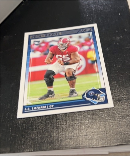 2024 Panini Score #318 J.C. Latham — front