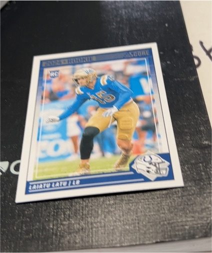 2024 Panini Score #316 Laiatu Latu Rookie — front