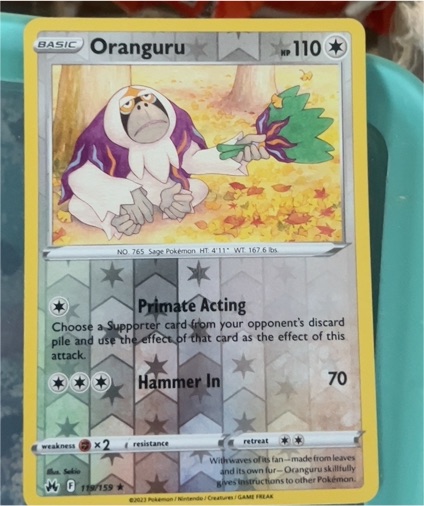 2023 Pokémon Sword & Shield Crown Zenith #119 Oranguru — front
