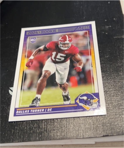 2024 Score #308 Dallas Turner — front