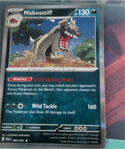 2022 Pokémon TCG Paldean Fates #063 Mabosstiff — front