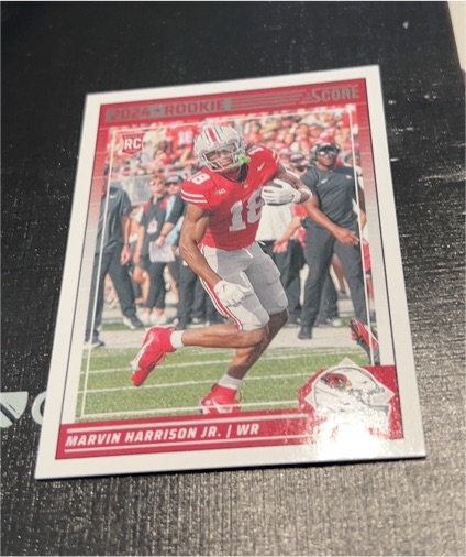 2024 Panini Score #305 Marvin Harrison Jr Rookie Card — front