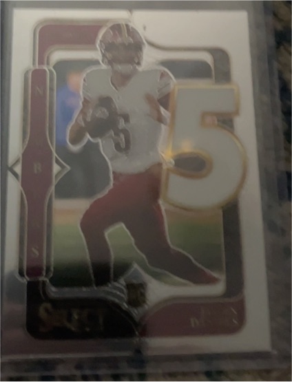 2024 Panini Select - Select Numbers Jayden Daniels #5 — front