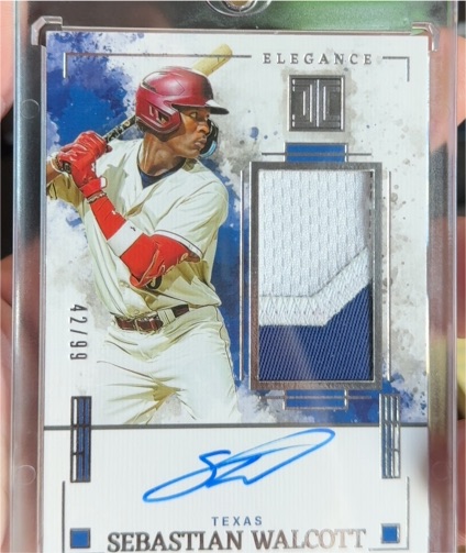 2025 Panini Impeccable Elegance #42 Sebastian Walcott — front