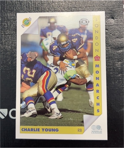 1992 Ultimate WLAF #67 Charlie Young — front