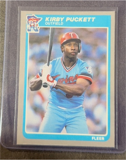 1985 Fleer #286 Kirby Puckett — front