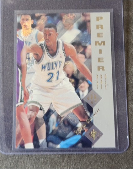 1995-96 Upper Deck SP Premier Prospects #159 Kevin Garnett Rookie Card — front