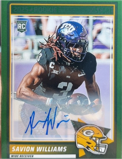2025 Panini Score #54 Savion Williams — front