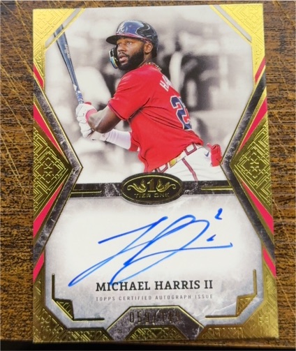 2025 Topps Tier One Talent Autograph #TOTA-MH Michael Harris II — front