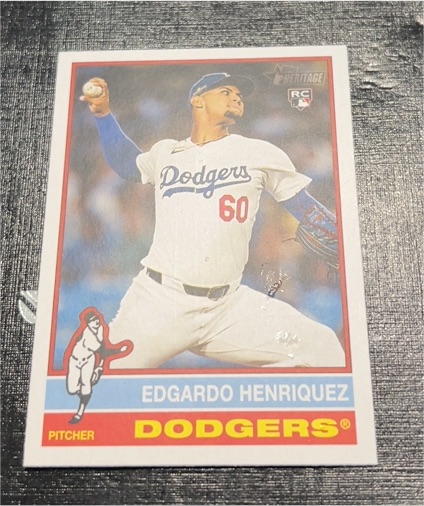 2025 Topps Heritage #180 Edgardo Henriquez — front