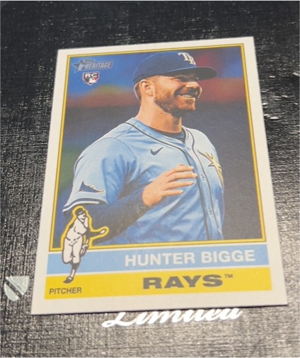 2025 Topps Heritage #256 Hunter Bigge — front