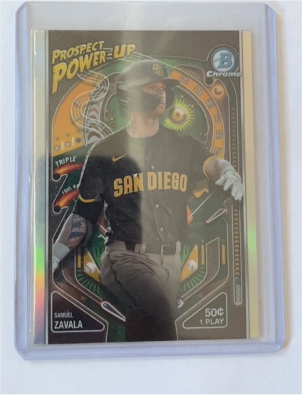 2024 Bowman Chrome Prospect Power-Up #PP-2 Samuel Zavala — front