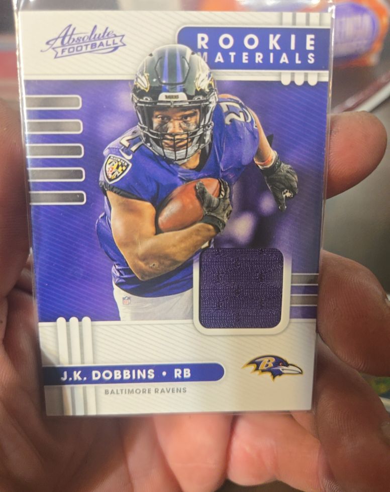 2020 Panini Absolute #11 J.K. Dobbins Rookie Materials — front
