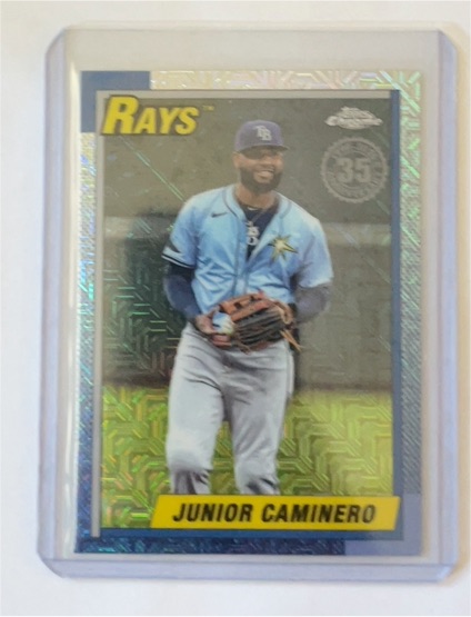 2025 Topps Series 2 1990 Chrome Mojo #T90C-140 Junior Caminero — front