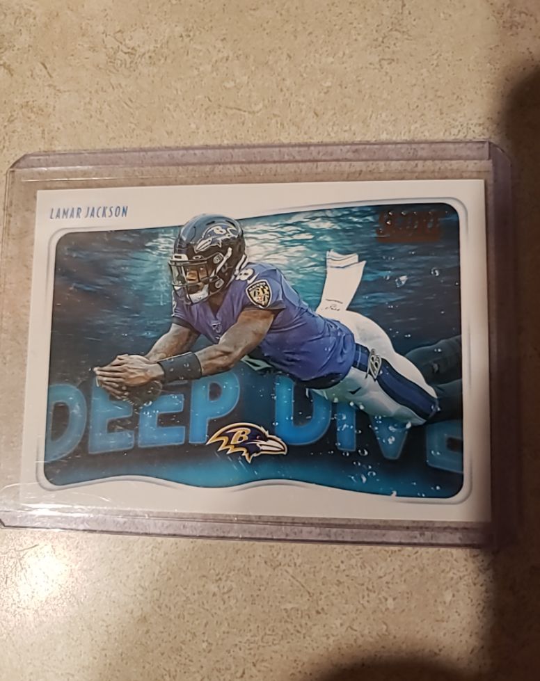 2020 Panini Score #DD-LJ Lamar Jackson Deep Dive — front