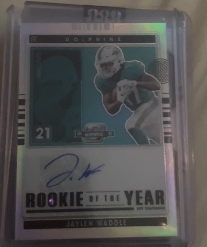 2021 Panini Contenders Optic Rookie of the Year #ROTY Jaylen Waddle — front
