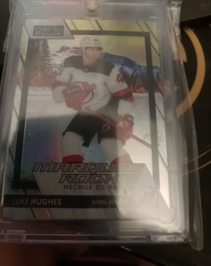 2023-24 O-Pee-Chee Platinum Marquee Rookie Luke Hughes — front