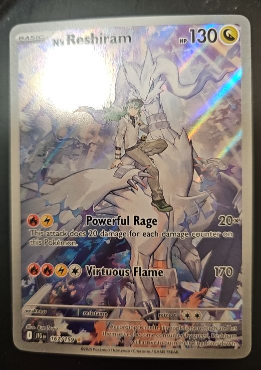 2025 Pokemon SV09: Journey Together #167 N's Reshiram — front