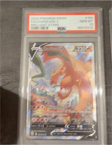 2022 Pokemon SWSH #154 Charizard V Brilliant Stars — front