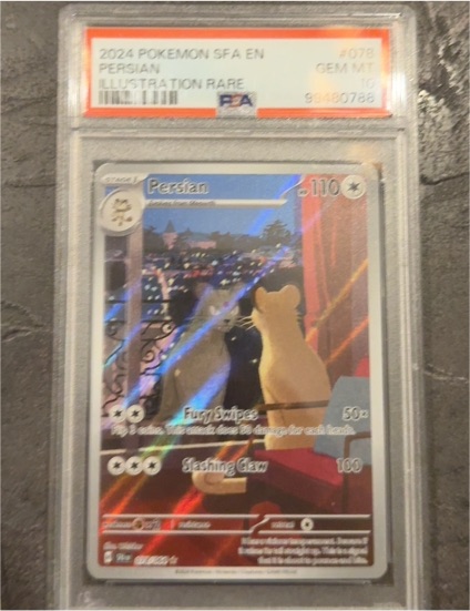 2024 Pokémon Shrouded Fable #078 Persian Illustration Rare — front