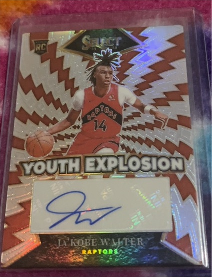 2024-25 Panini Select #YE-JAK Ja'Kobe Walter Youth Explosion Signatures — front