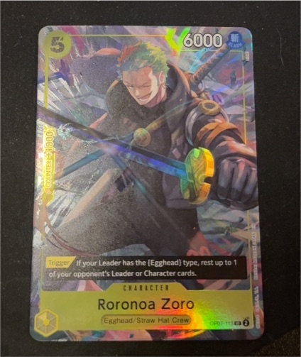 One Piece Illustration Box Vol. 3 Promo #OP07-113 Roronoa Zoro — front