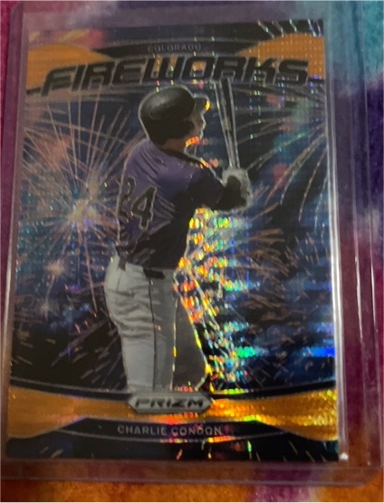 2025 Panini Prizm #8 Charlie Condon Fireworks — front