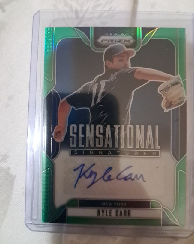 2025 Panini Prizm Sensational Signatures #SS-KC Kyle Carr — front