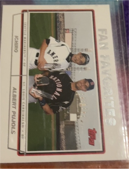 2004 Topps #694 Fan Favorites Ichiro Suzuki & Albert Pujols — front