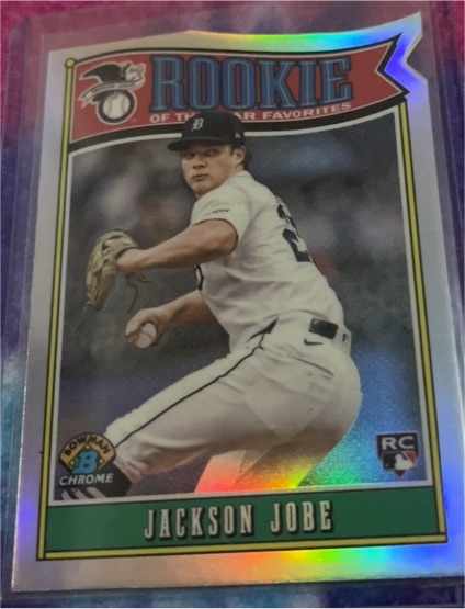 2025 Bowman #ROY-3 Jackson Jobe Rookie of the Year Favorites — front