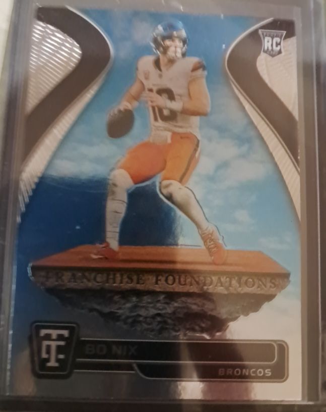2024 Panini Totally Certified #15 Bo Nix Rookie RC Franchise Foundations — front