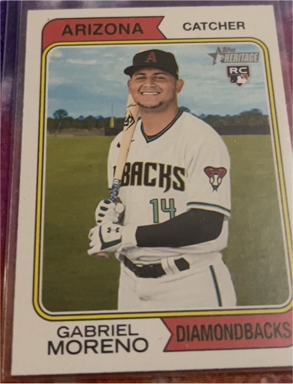 2023 Topps Heritage #355 Gabriel Moreno — front