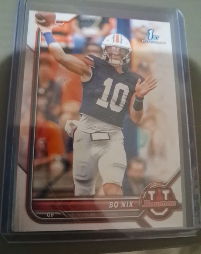 2021 Bowman University #8 Bo Nix — front