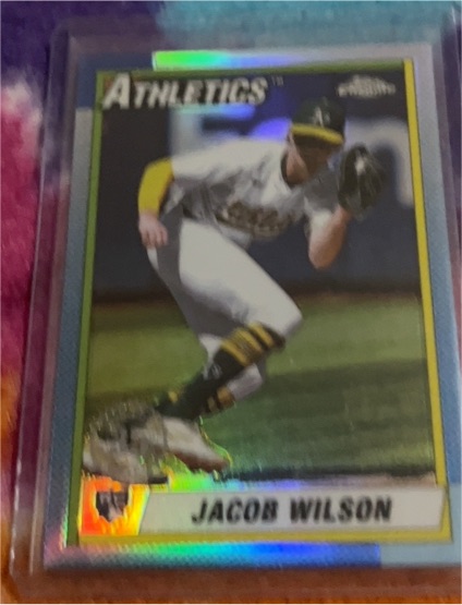 1991 Fleer Jacob Wilson Oakland Athletics — front