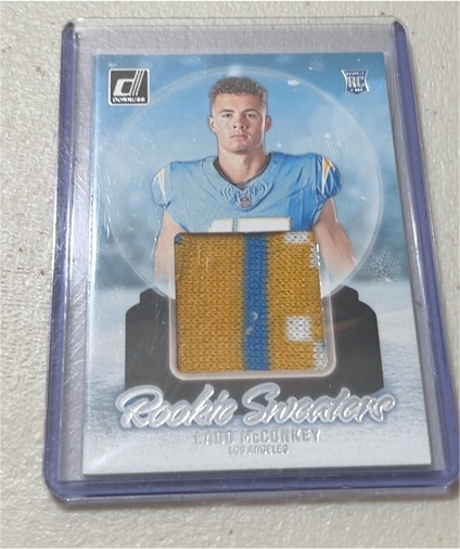 2024 Panini Donruss #RHS-LAD Ladd McConkey Rookie Sweaters — front