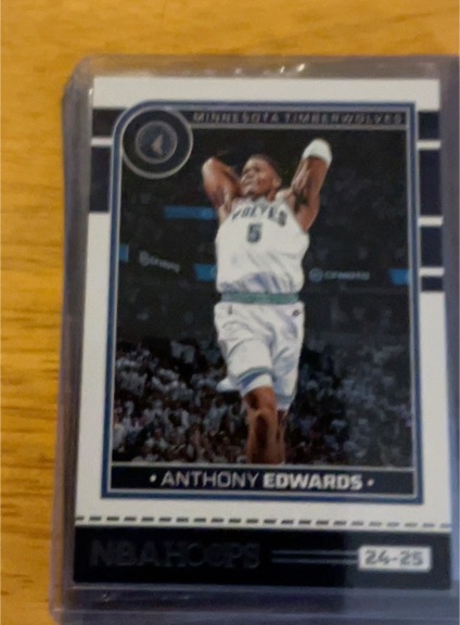 2024-25 Panini NBA Hoops #24 Anthony Edwards — front