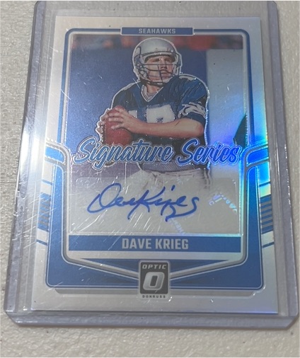 2024 Donruss Optic Signature Series #SSH-DK Dave Krieg — front