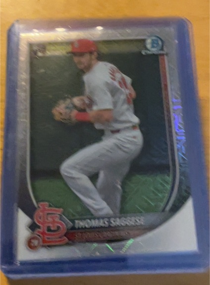 2025 Bowman Chrome #57 Thomas Saggese — front