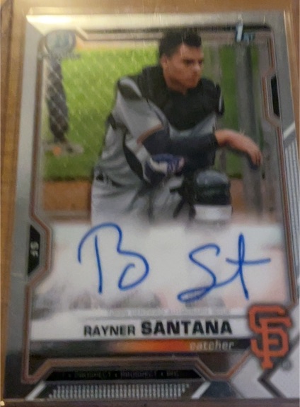 2021 Bowman Chrome #CPA-RS Rayner Santana — front