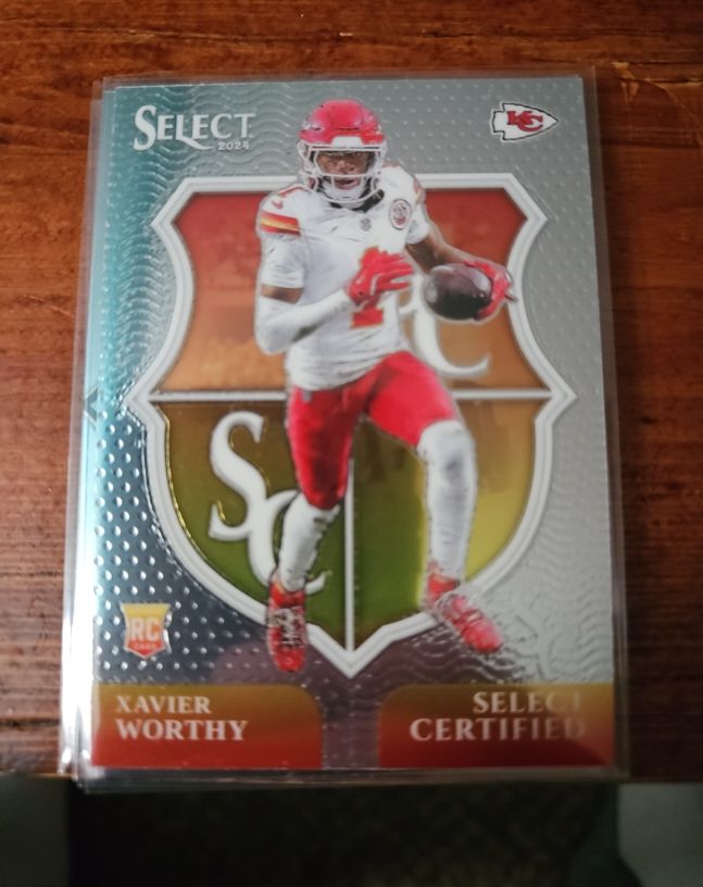 2024 Panini Select #8 Xavier Worthy Select Certified Rookies — front