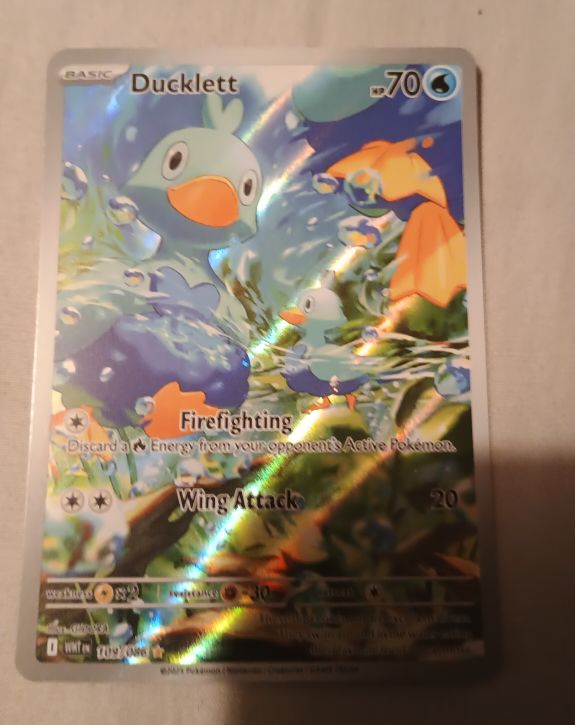 2025 Pokémon TCG Scarlet & Violet White Flare #109/086 Ducklett — front