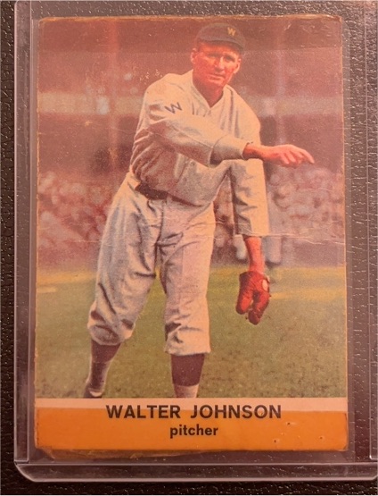 1961 Golden Press #29 Walter Johnson — front