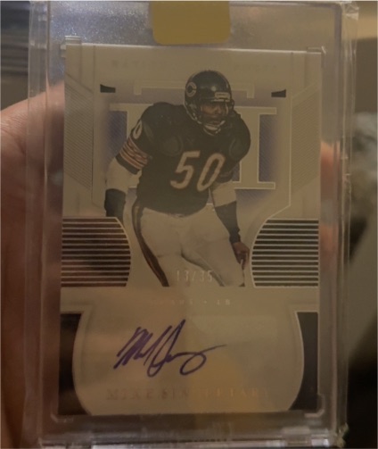 2022 Panini National Treasures Signatures Mike Singletary #S-MS — front