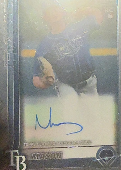 2025 Topps Chrome Mason Montgomery RC Auto Rookie Rays Prospect AU RC — front