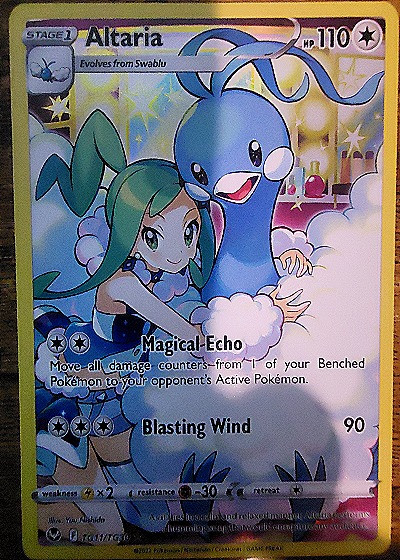 2022 Pokemon Silver Tempest Trainer Gallery #TG11 Altaria — front