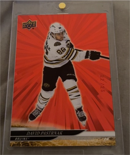 2024-25 Upper Deck Outburst Red #David Pastrnak — front