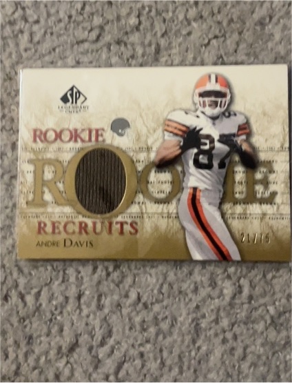 2002 SP Legendary Cuts Rookie Recruits #RR-AD Andre Davis — front